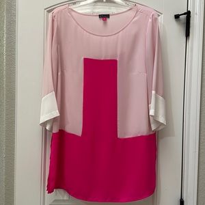 Vince Camuto sheer tunic